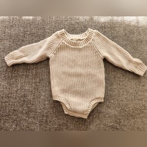 Baby Girl Sweater Onesie Size 3-6 months
